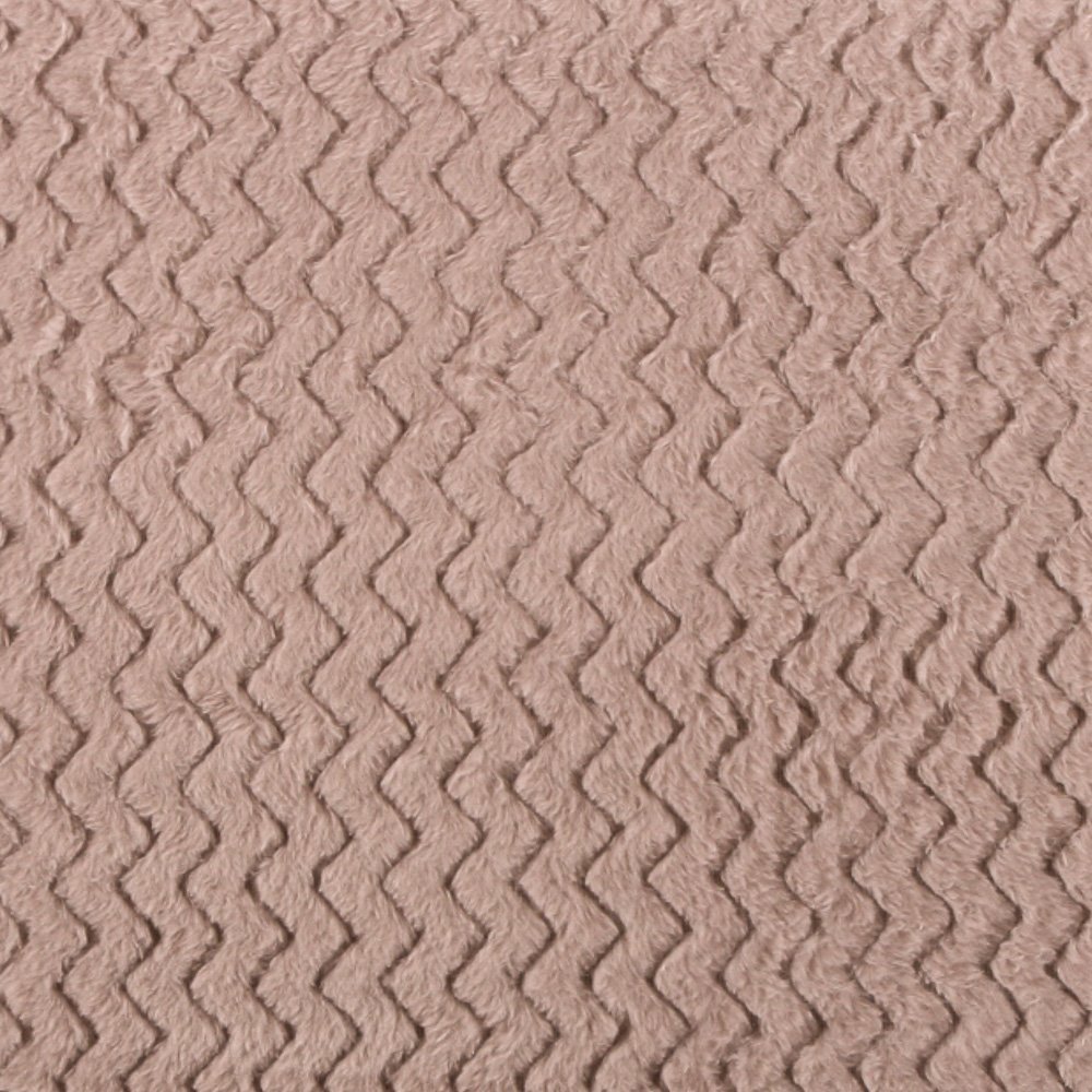 Tissu Minky Ultra doux Réversible Wave Taupe