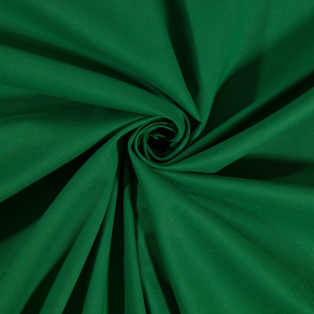 Tissu Coton uni Vert sapin