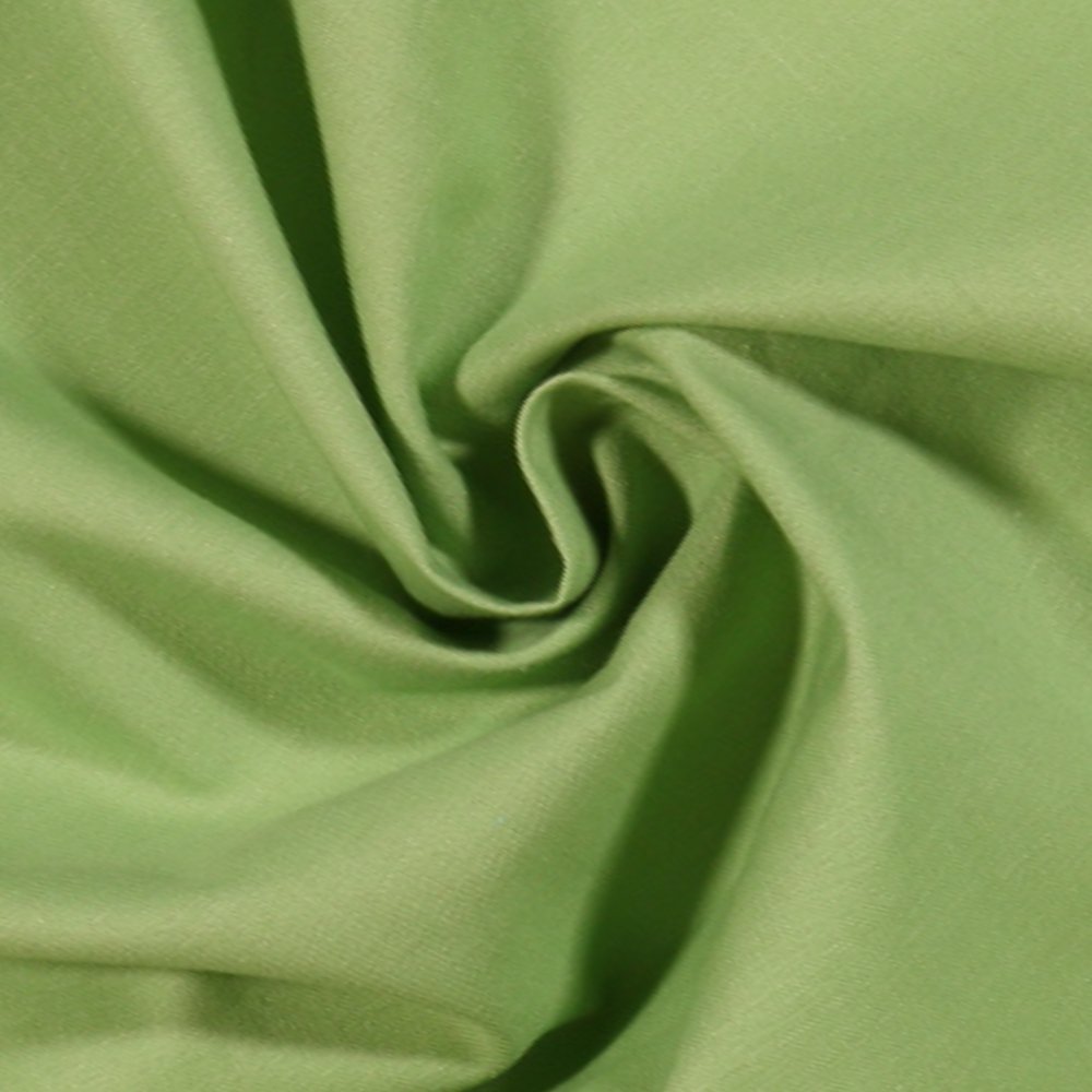 Tissu Coton uni Vert amande