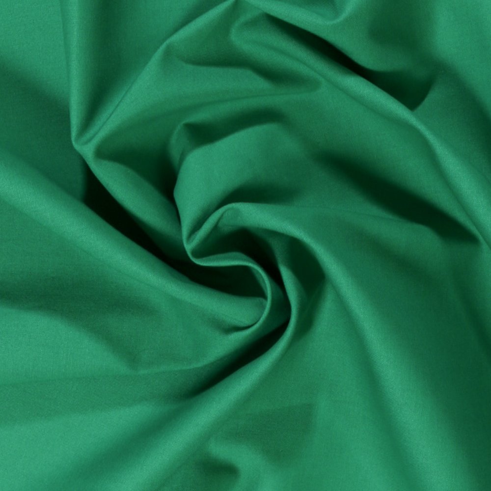 Tissu Coton uni Vert jade