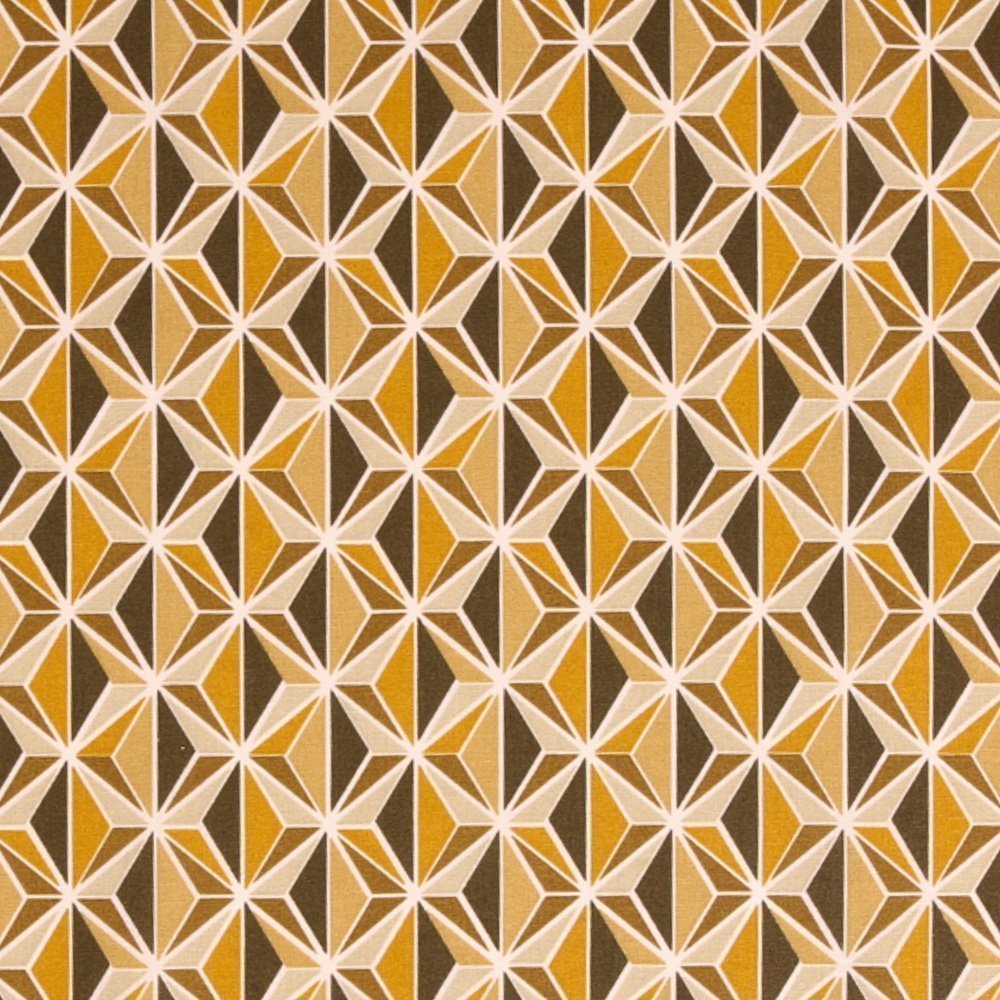 Tissu Coton Imprimé Arty Kirigami Gold