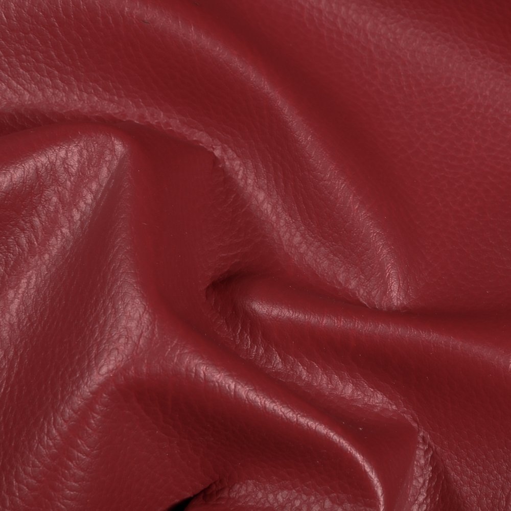 Simili cuir d'ameublement uni Bordeaux