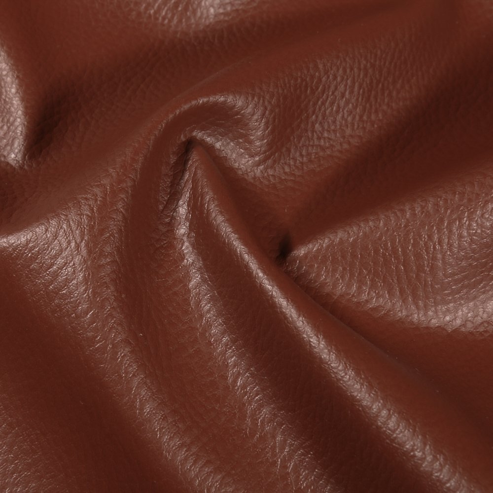 Simili cuir d'ameublement uni Marron