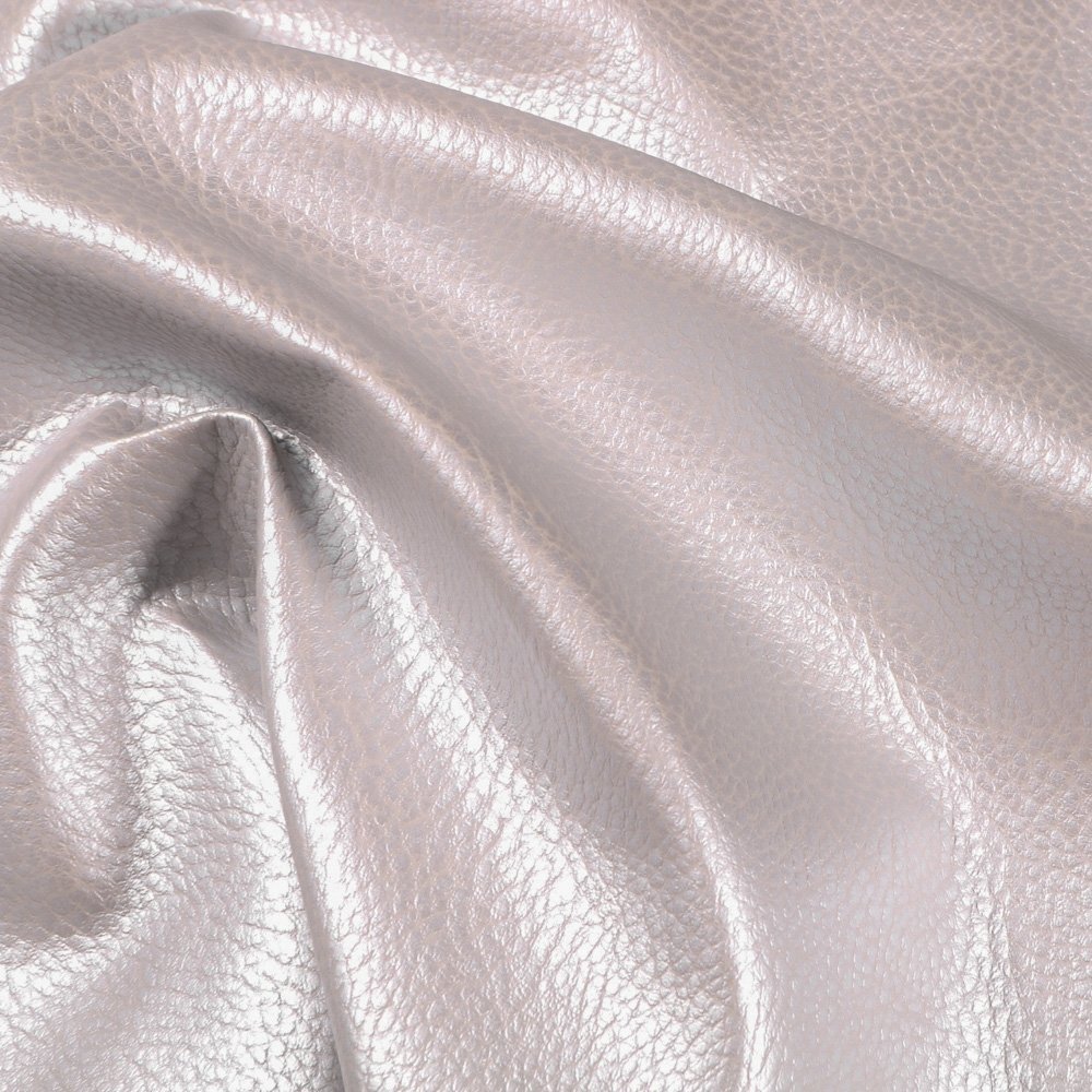 Simili cuir d'ameublement uni Argent