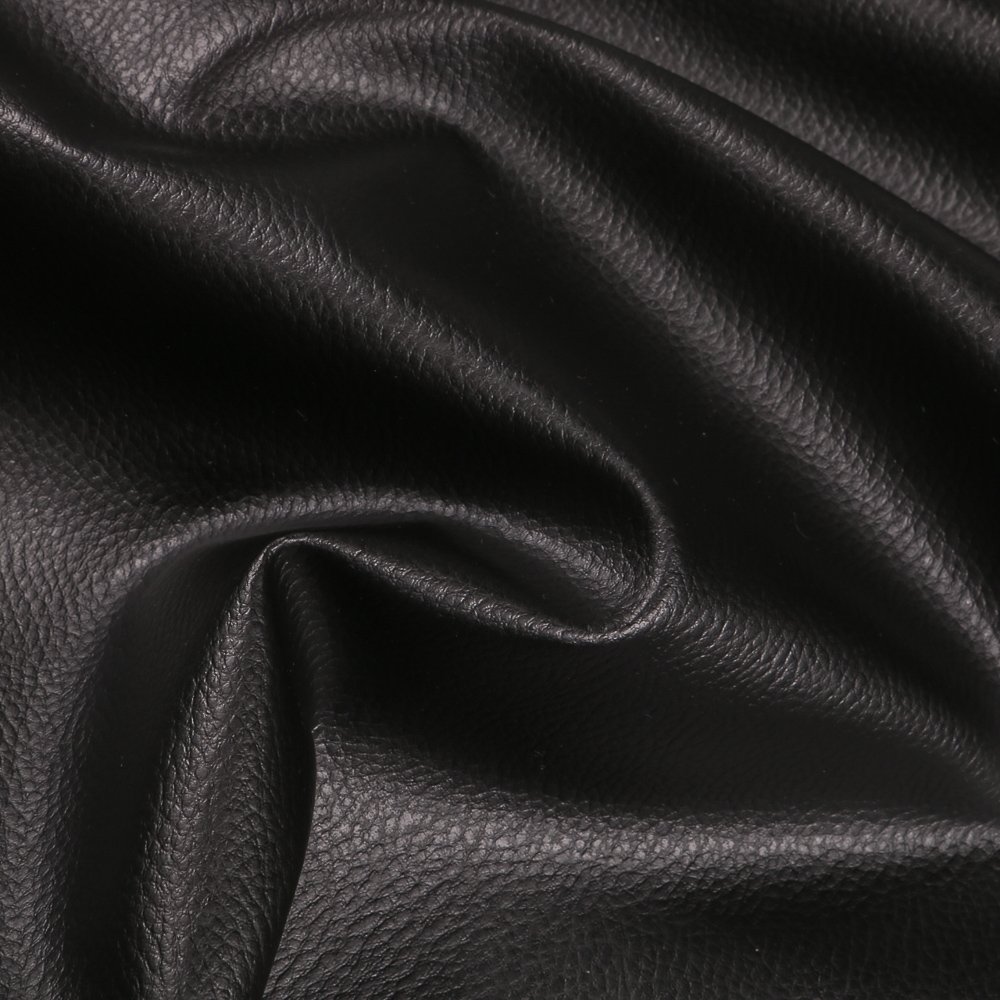 Simili cuir d'ameublement uni Noir