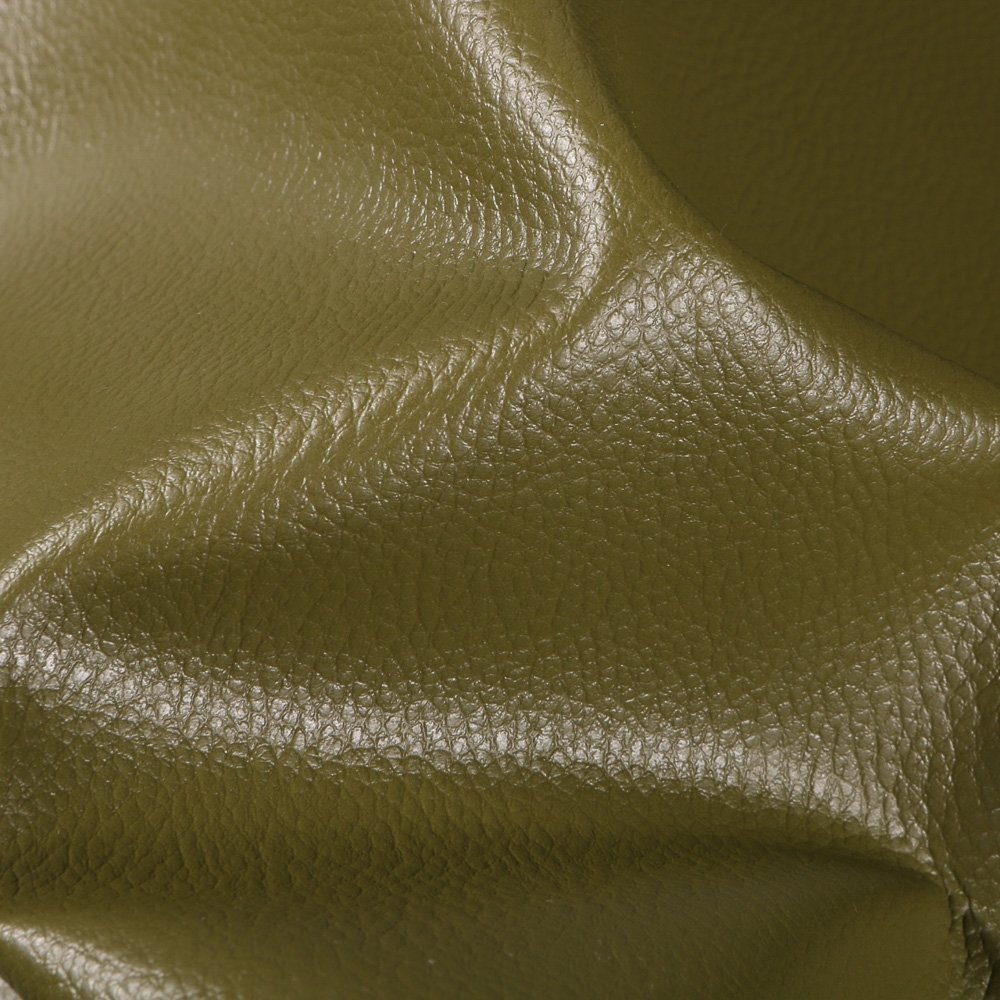 Simili cuir d'ameublement uni Kaki