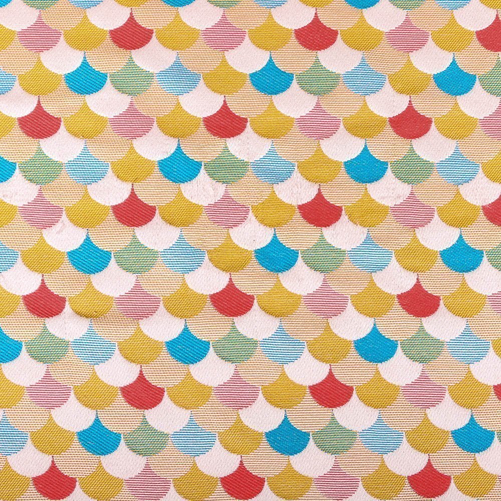 Tissu Jacquard Sirene Allover Rouge