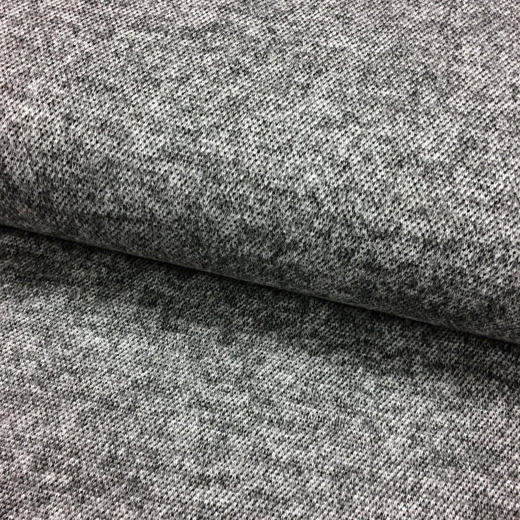 Tissu Maille jersey Gris chinée