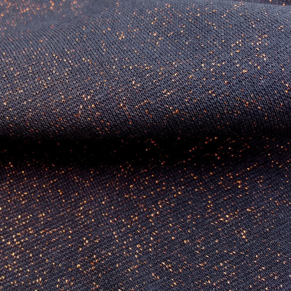 Tissu Bord côte Paillettes Bleu marine Craftine