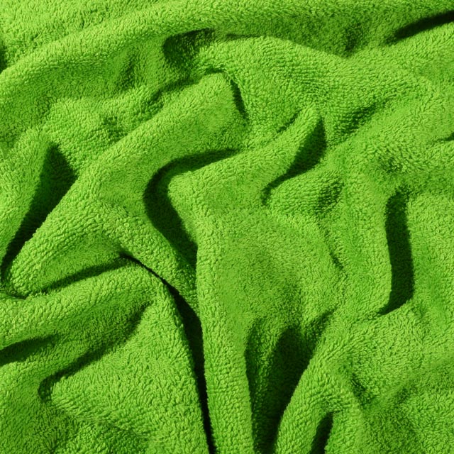 Tissu Eponge Premium 400 g/m² Vert anis