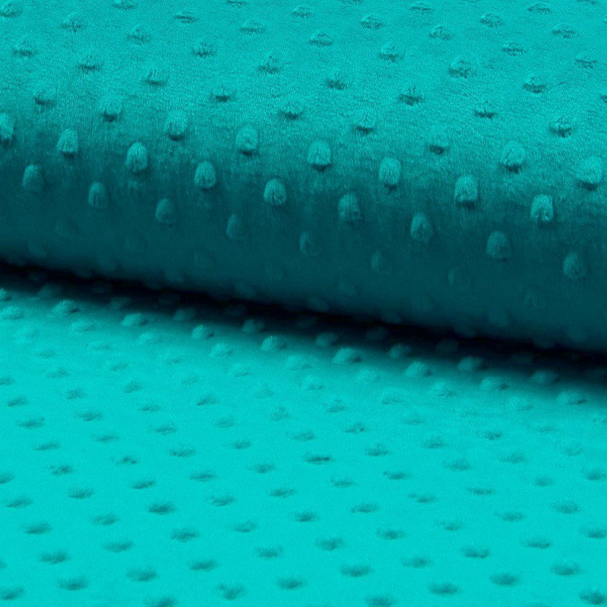 Tissu Minky Ultra doux Pois Opaline