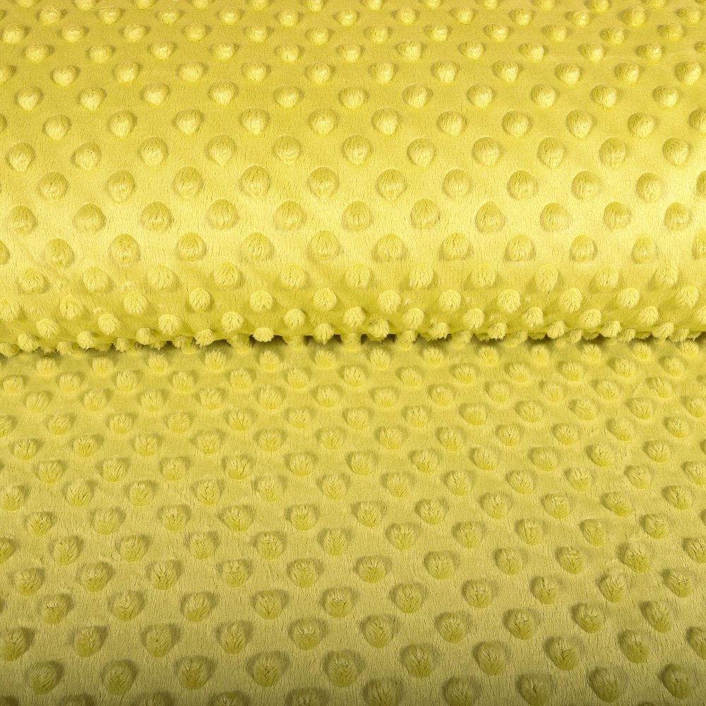 Tissu Minky Ultra doux Pois Vert Anis
