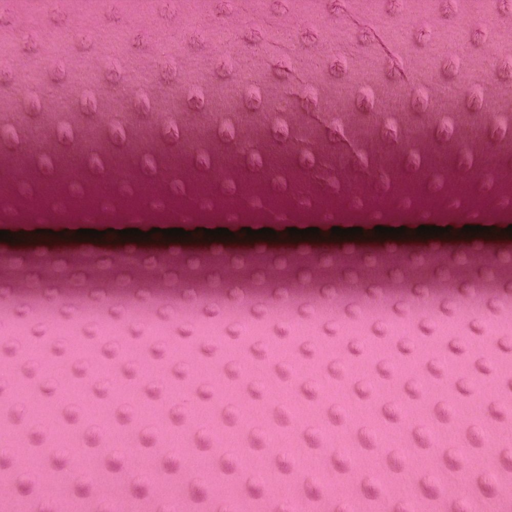 Tissu Minky Ultra doux Pois Violine