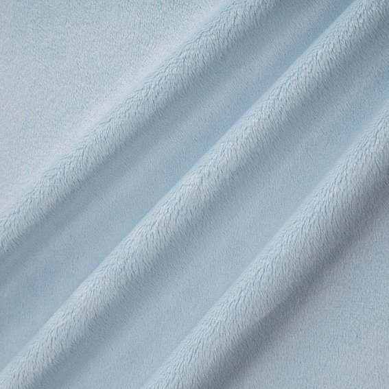 Tissu Minky Ultra doux Ras Bleu Ciel