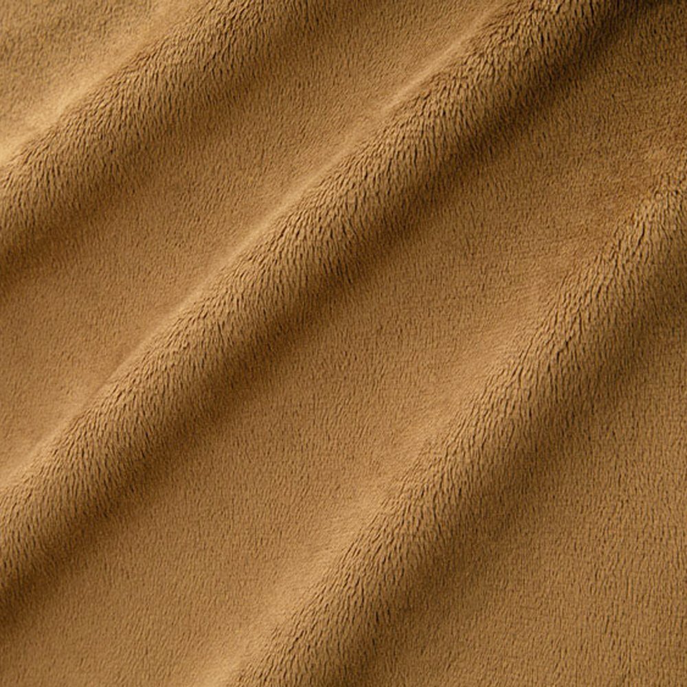 Tissu Minky Ultra doux Ras Caramel