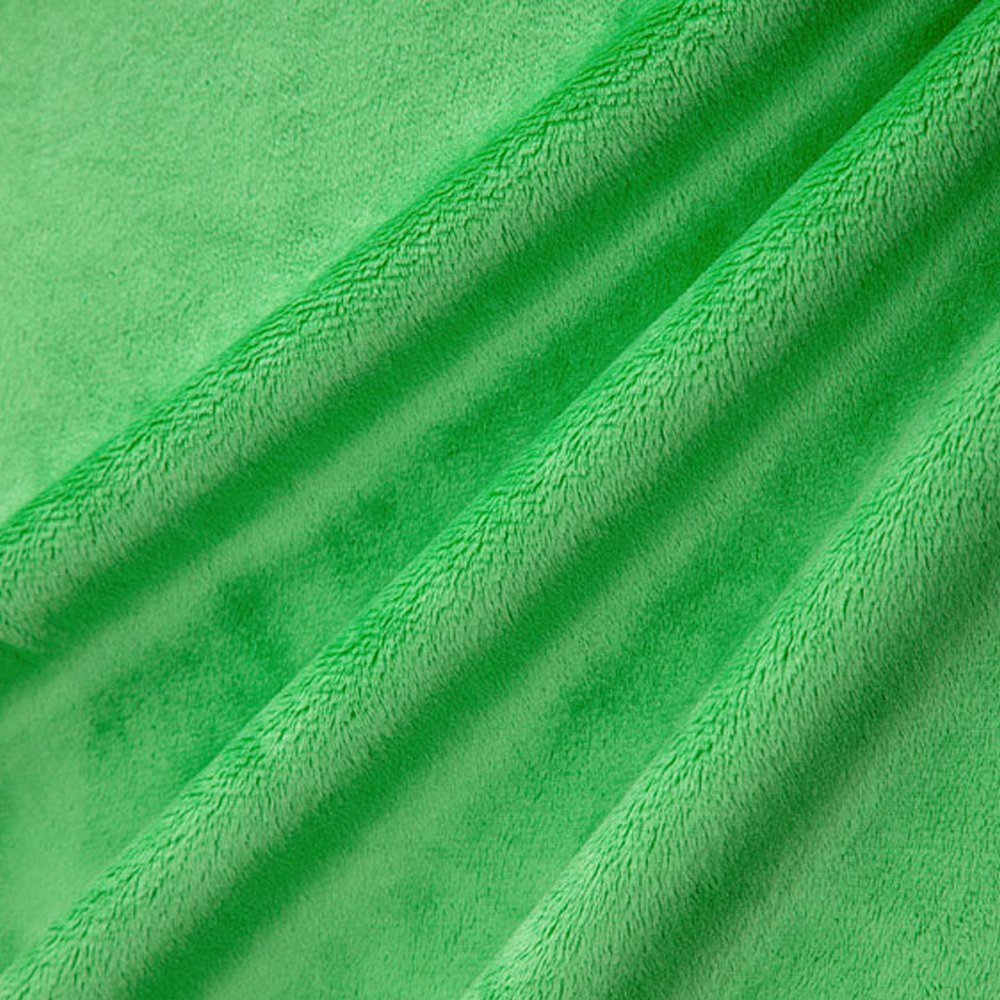 Tissu Minky Ultra doux Ras Vert Gazon