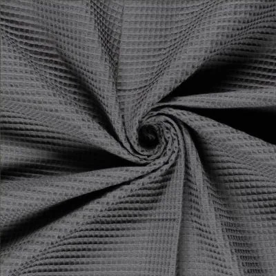 Tissu Nid d';abeille Gris foncé - 10 cm