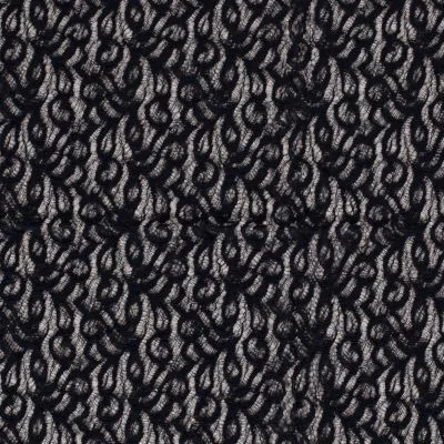 Tissu Dentelle Olga arabesque Bleu marine - Par 10 cm