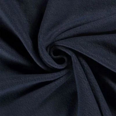Tissu Polaire uni Bleu marine - Par 10 cm