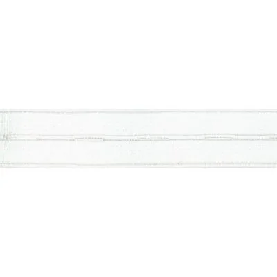 Elastique Boutonnière Nylon 19 mm Blanc x1m