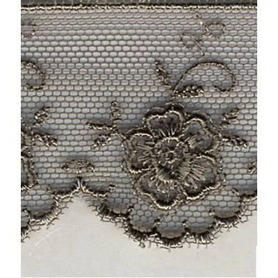 Dentelle Valencienne 35 mm Gris x1m