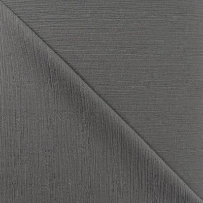 Tissu Crépon Gris x10cm