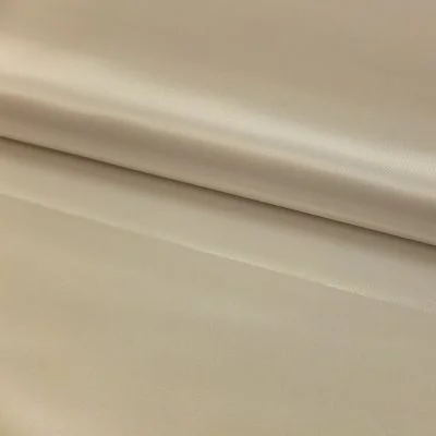 Tissu Satin uni Blanc cassé x1m