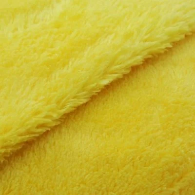 Tissu Doudou uni Jaune x10cm