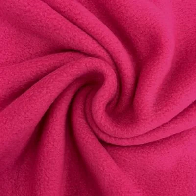 Tissu Polaire uni Fuchsia - Par 10 cm