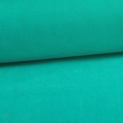 Tissu Tulle Souple Grande Largeur Bleu Tiffany - Au mètre