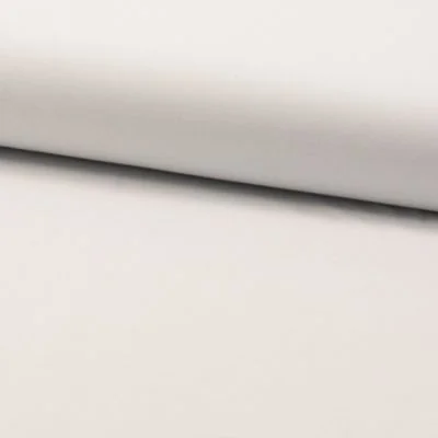 Tissu Voile de coton uni Bio Blanc - Par 10 cm
