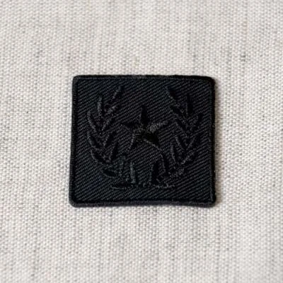 Ecusson Thermocollant Badge Etoile - Noir
