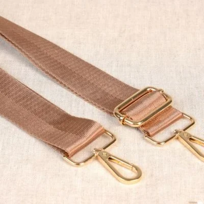 Sangle pour sac 38 mm Cuivre - Avec mousquetons
