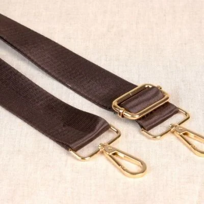Sangle pour sac 38 mm Marron - Avec mousquetons