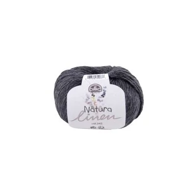 Pelote DMC Coton Natura Linen - Gris Anthracite N°123