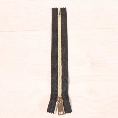 Fermeture métal non séparable Craftine Or 18 cm
