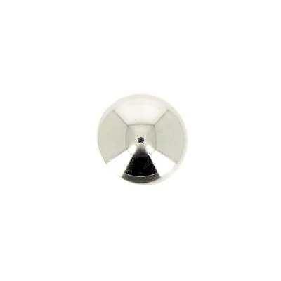 Bouton métal Donatello demi-sphère 18 mm - Argent