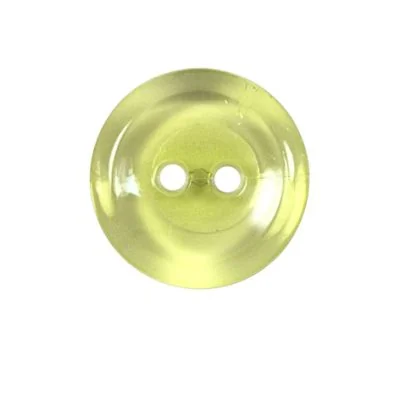 Bouton Cristobal transparent 22 mm - Vert