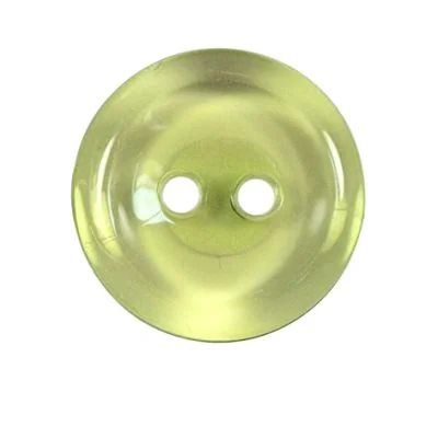 Bouton Cristobal transparent 27 mm - Vert