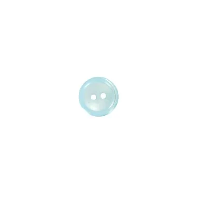 Bouton Donatella uni 12 mm - Bleu clair