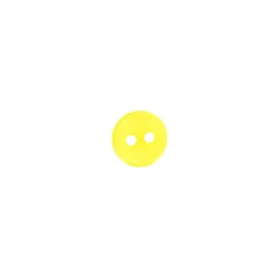 Bouton Donatella uni 12 mm - Jaune