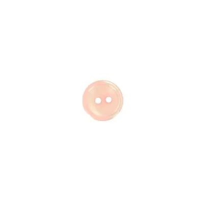 Bouton Donatella uni 10 mm - Rose clair