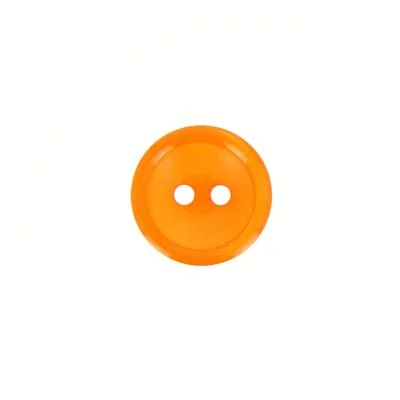 Bouton Donatella uni 15 mm - Orange