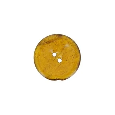 Bouton en bois brillant 20 mm - Jaune