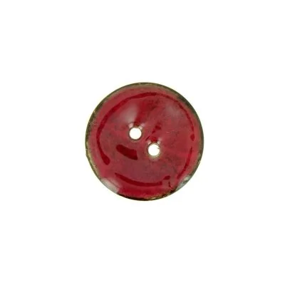 Bouton en bois brillant 20 mm - Rose