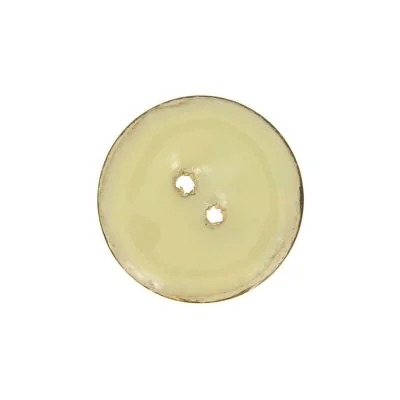 Bouton en bois brillant 25 mm - Blanc