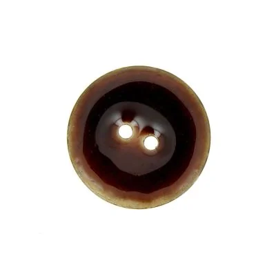 Bouton en bois brillant 25 mm - Marron