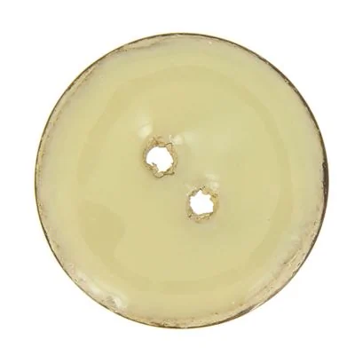 Bouton en bois brillant 40 mm - Blanc