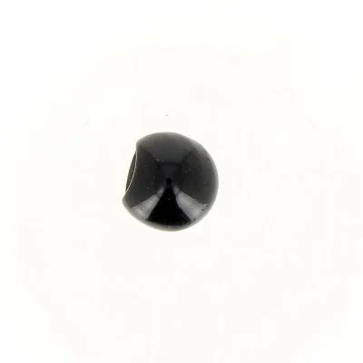 Bouton boule nacré 10 mm - Noir