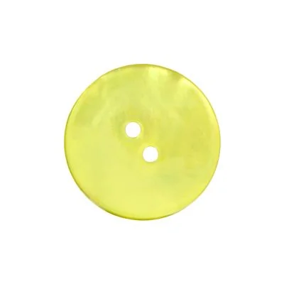 Boutons nacré 35 mm - Jaune